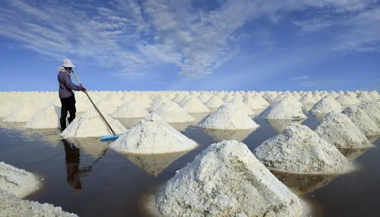 صناعة استخراج الملح في الصين