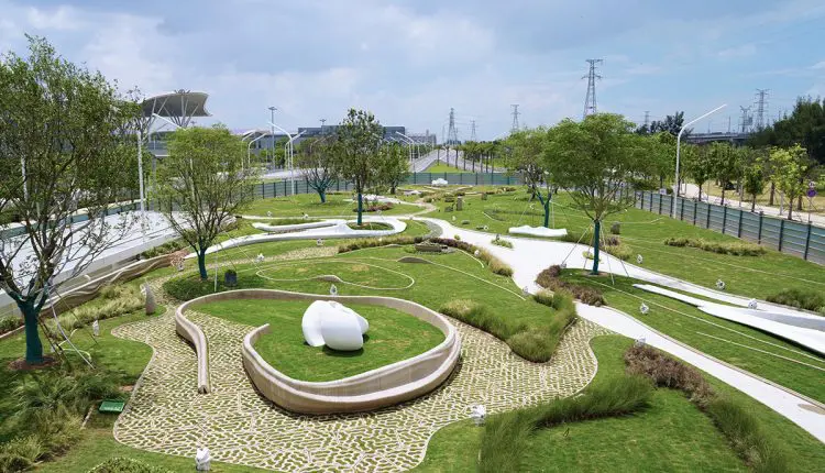 أول حديقة عامة مطبوعة بتقنية ثلاثية الأبعاد في الصين